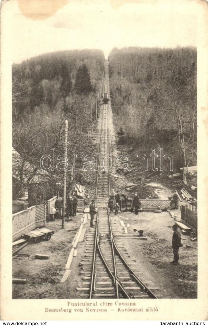 * T2/T3 Kovászna, Covasna; Sikló Vasút Kommandóra. Adler Oscar Foto / Funicular To Comandau  (fl) - Non Classificati