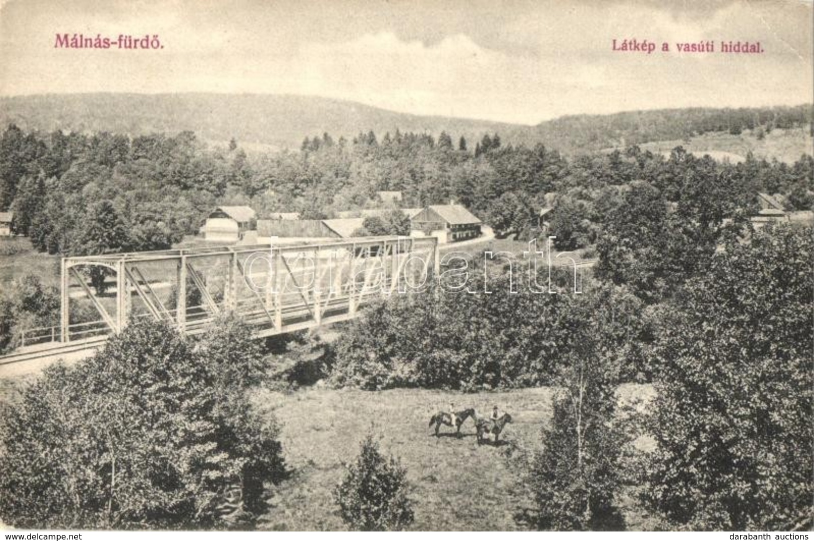 ** T2/T3 Málnás, Malnas; Látkép, Vasúti Híd / General View, Railway Bridge (EK) - Unclassified