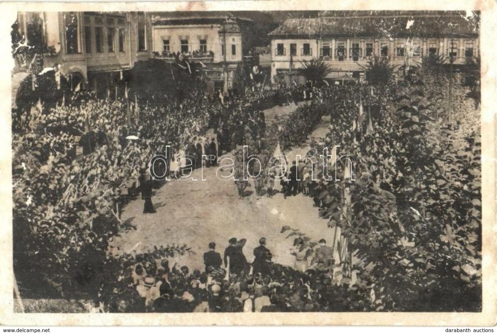 * T3 1940 Nagybánya, Baia Mare;  Bevonulás / Entry Of The Hungarian Troops + 1940 Nagybánya Visszatért So. Stpl. (felüle - Ohne Zuordnung