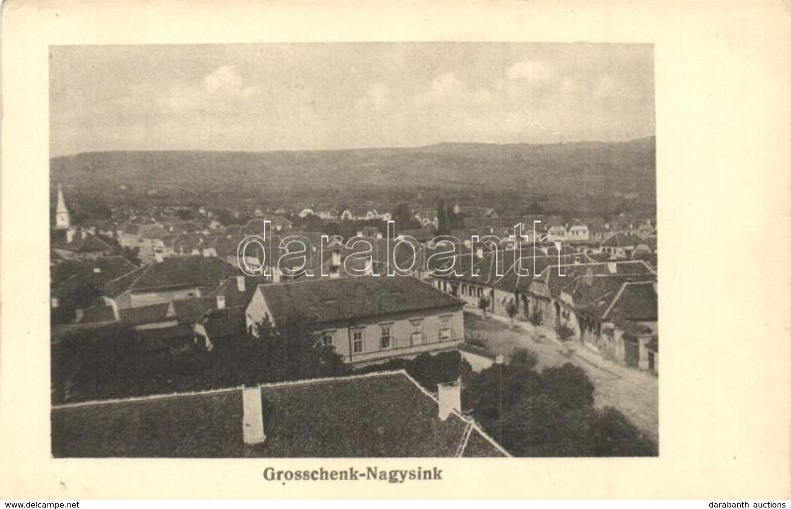 * T2/T3 Nagysink, Cincul Mare, Cincu; Látkép. C. & A. Wandschneider Kiadása / General View (EK) - Ohne Zuordnung