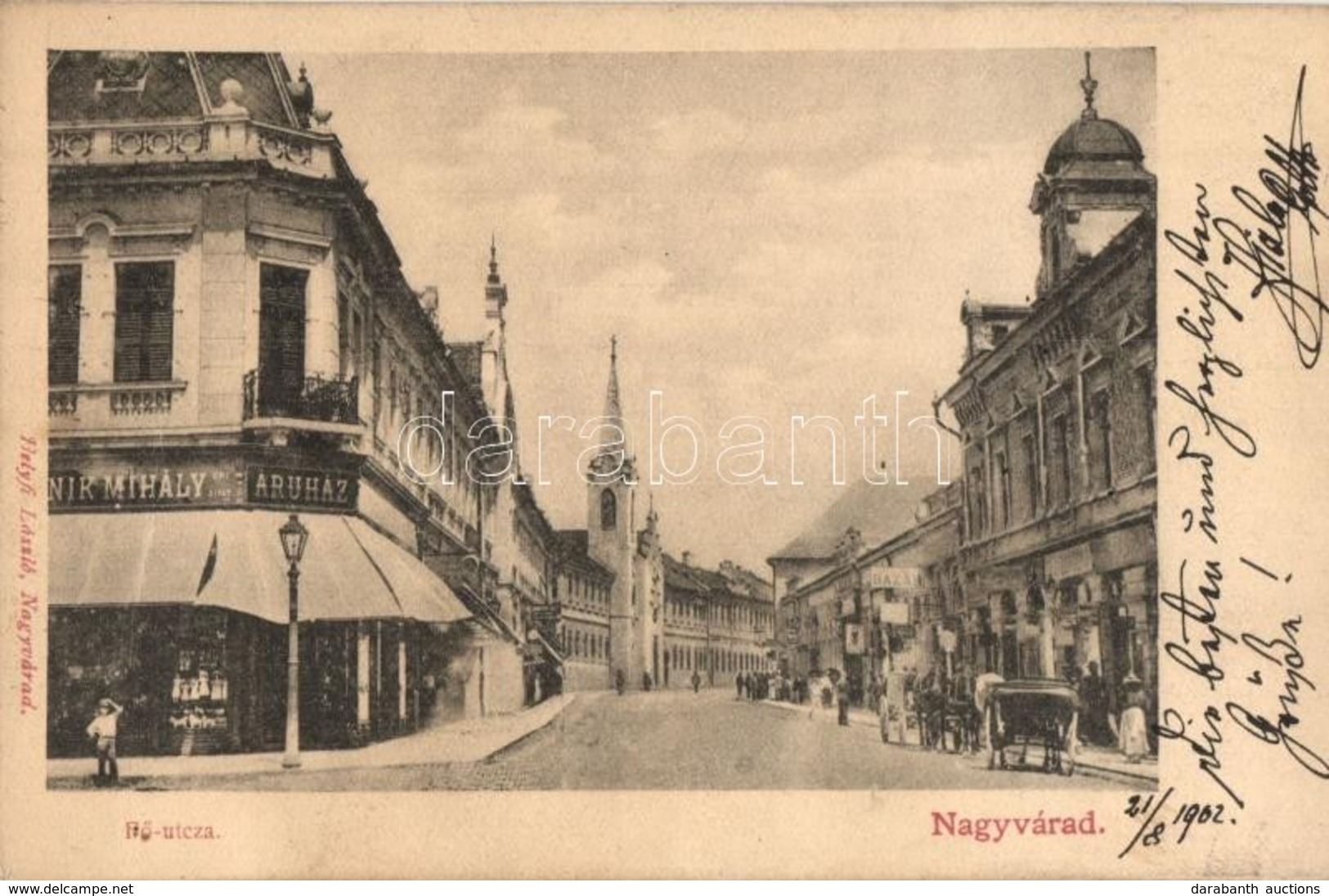 T2 Nagyvárad, Oradea; F? Utca, üzletek, Bazár. Helyfi László Kiadása / Main Street, Shops, Bazaar - Ohne Zuordnung