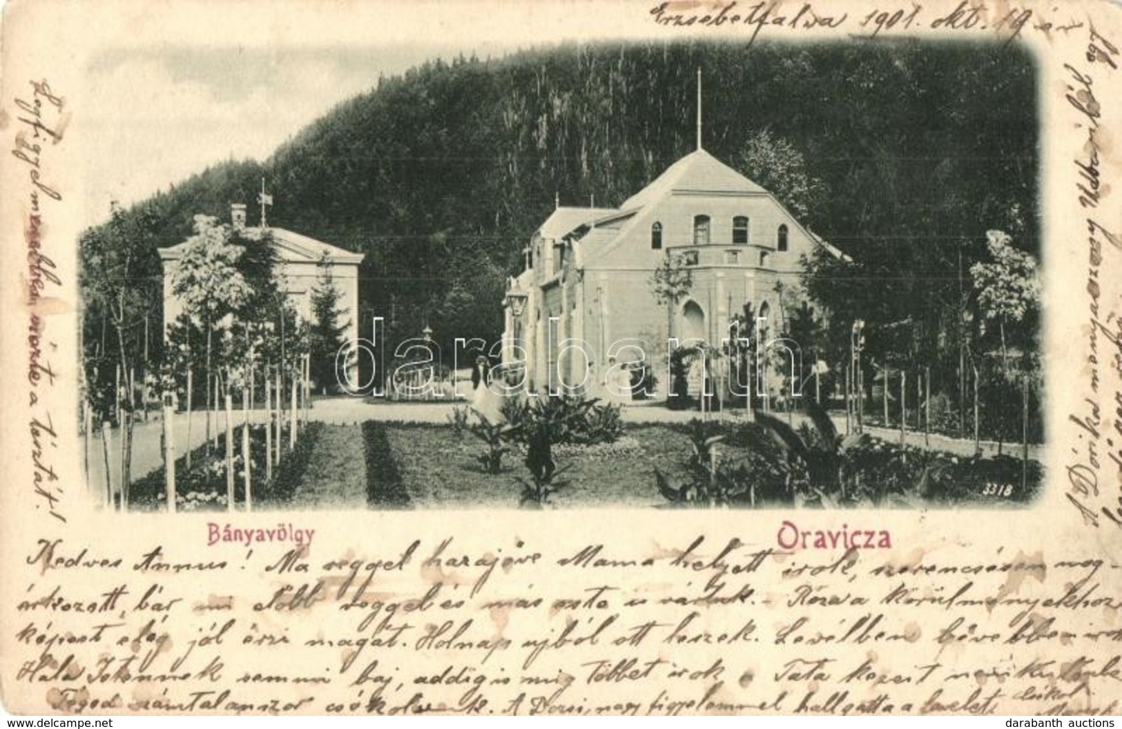 * T2/T3 1901 Oravicabánya, Oravita; Bányavölgy, Villa. Franz Grau Kiadása / Villa (EK) - Non Classés