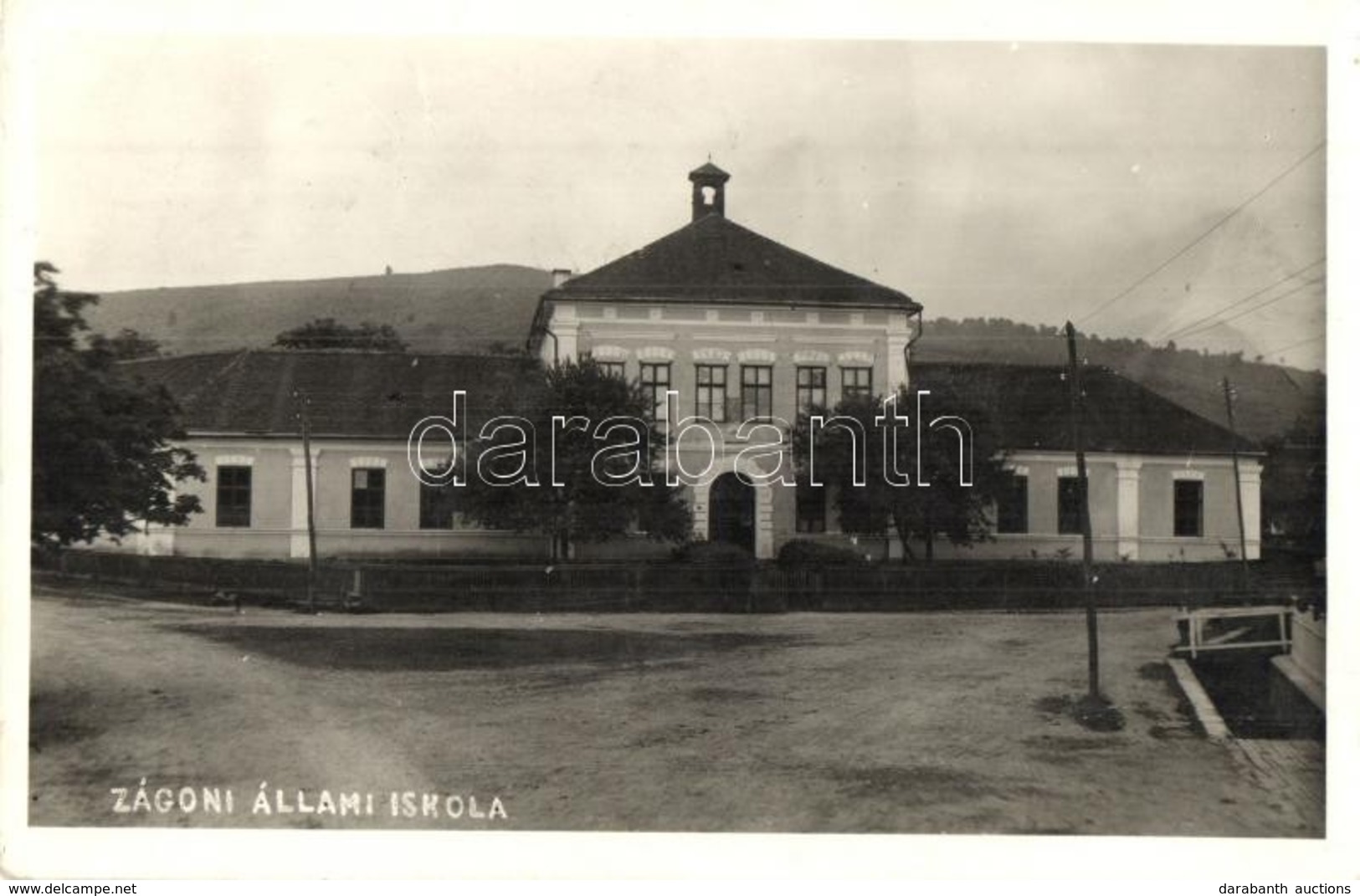 T2 1943 Zágon, Zagon; Állami Iskola / School. Photo - Zonder Classificatie