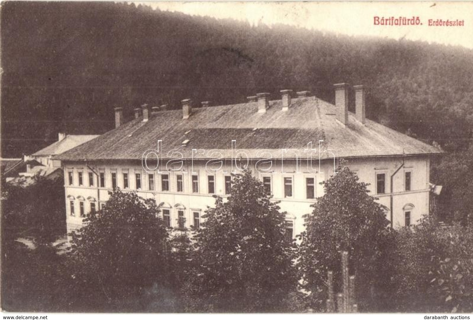 T2 Bártfafürd?, Bardejovské Kúpele, Bardiov; Erd?, Deák Szálloda. Pelcz Lipót Kiadása / Forest And Hotel - Non Classificati