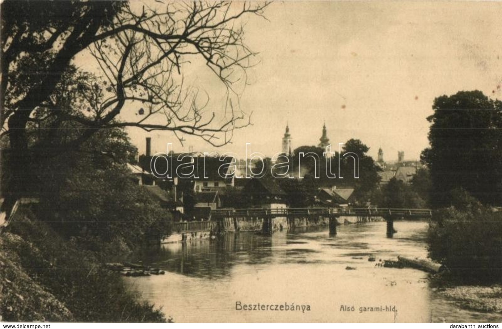 T3 Besztercebánya, Banská Bystrica; Alsó Garami Híd / Lower Hron River Bridge (kis Szakadás / Small Tear) - Non Classés