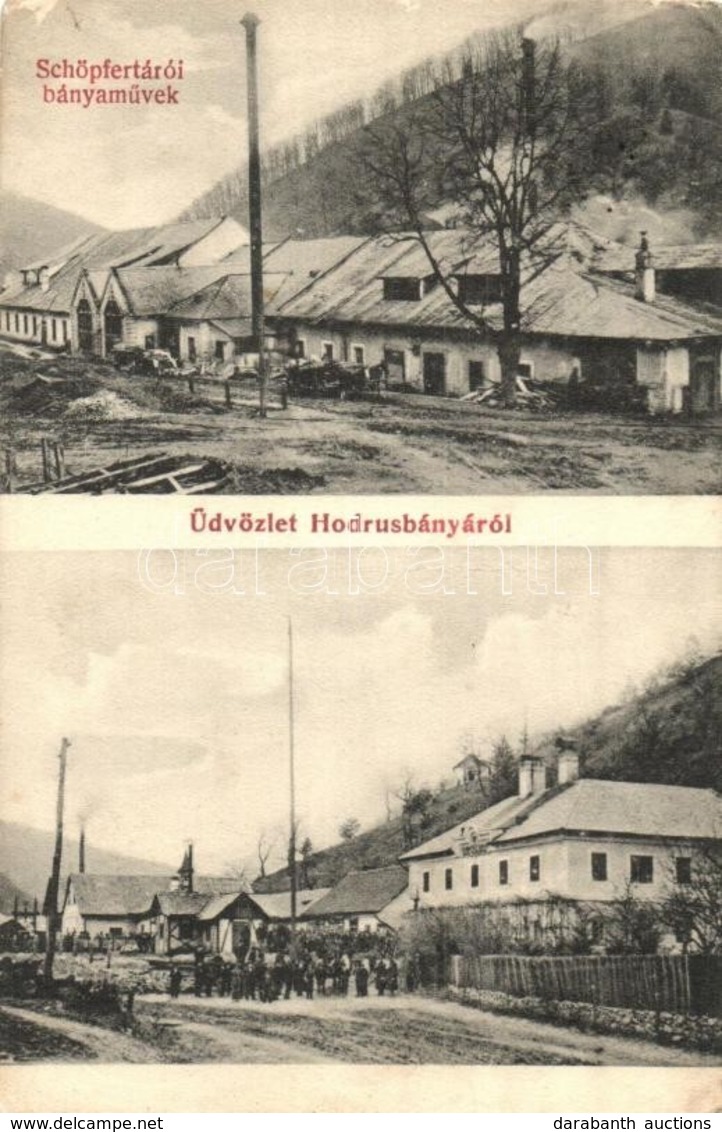 T2/T3 Hodrusbánya, Banská Hodrusa (Hodrushámor, Hodrusa-Hámre); Schöpfer Tárói Bányam?vek. Kiadó Bramer Henrik / Schöpfe - Unclassified