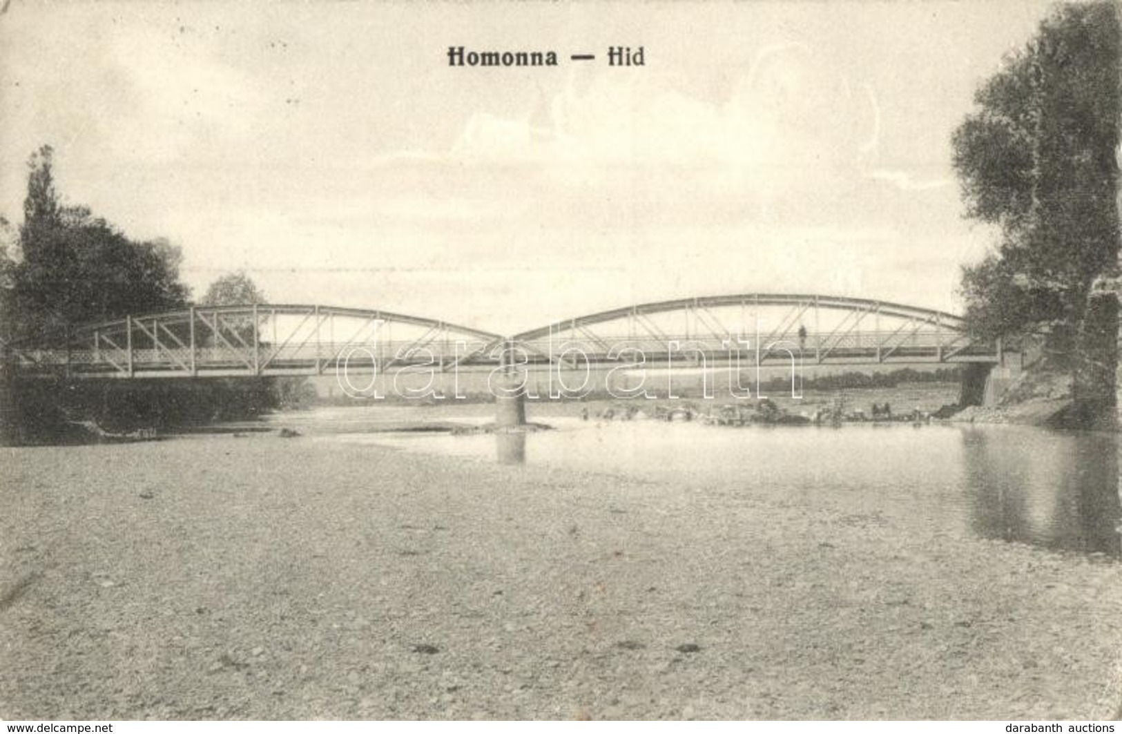 T3 1914 Homonna, Humenné; Híd / Brücke / Bridge (szakadás / Tear) - Zonder Classificatie