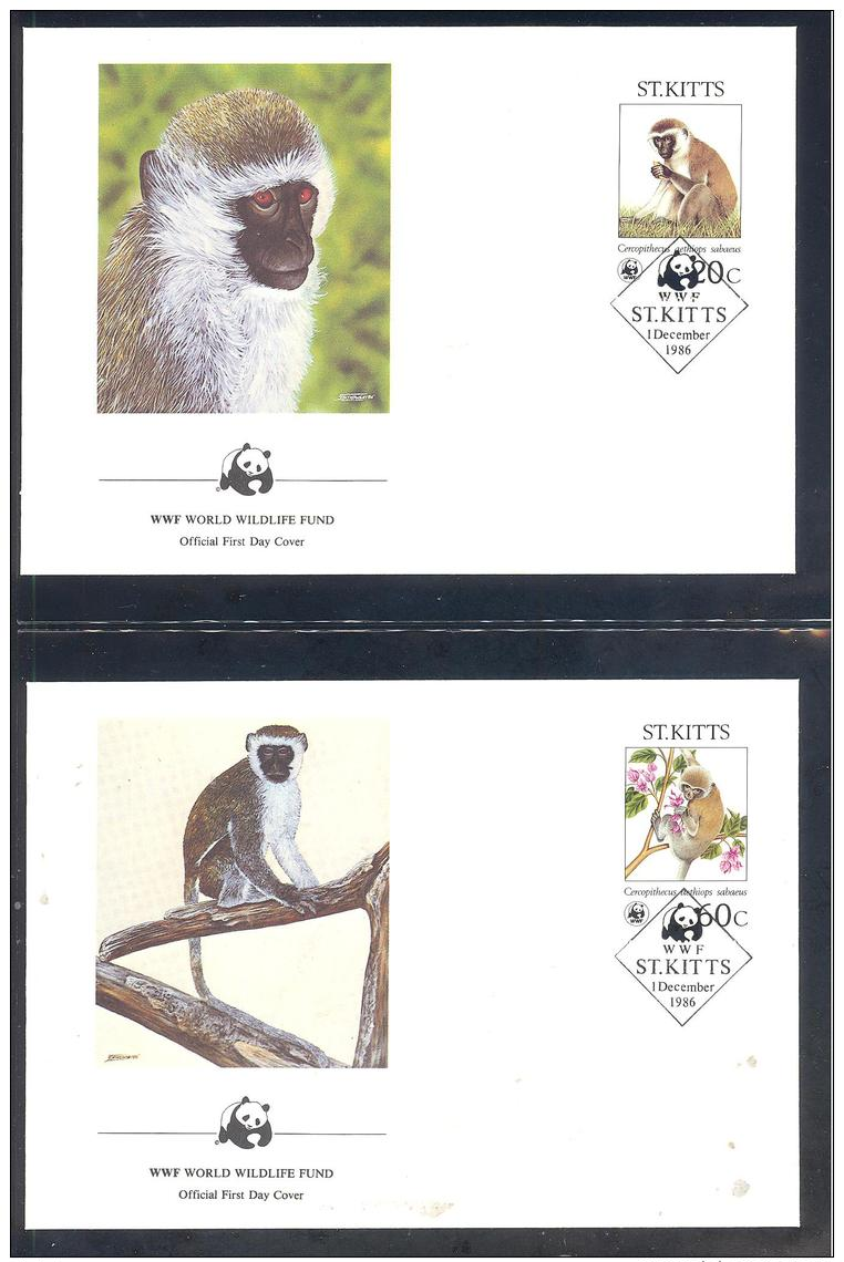 WWF   St. Kitts   Michel #   184  - 87 - FDC