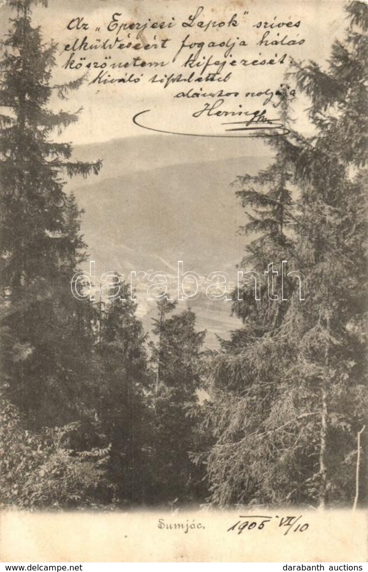 T2/T3 Királyhegyalja, Sumjác, Sumiac; Látkép / General View (EK) - Non Classés