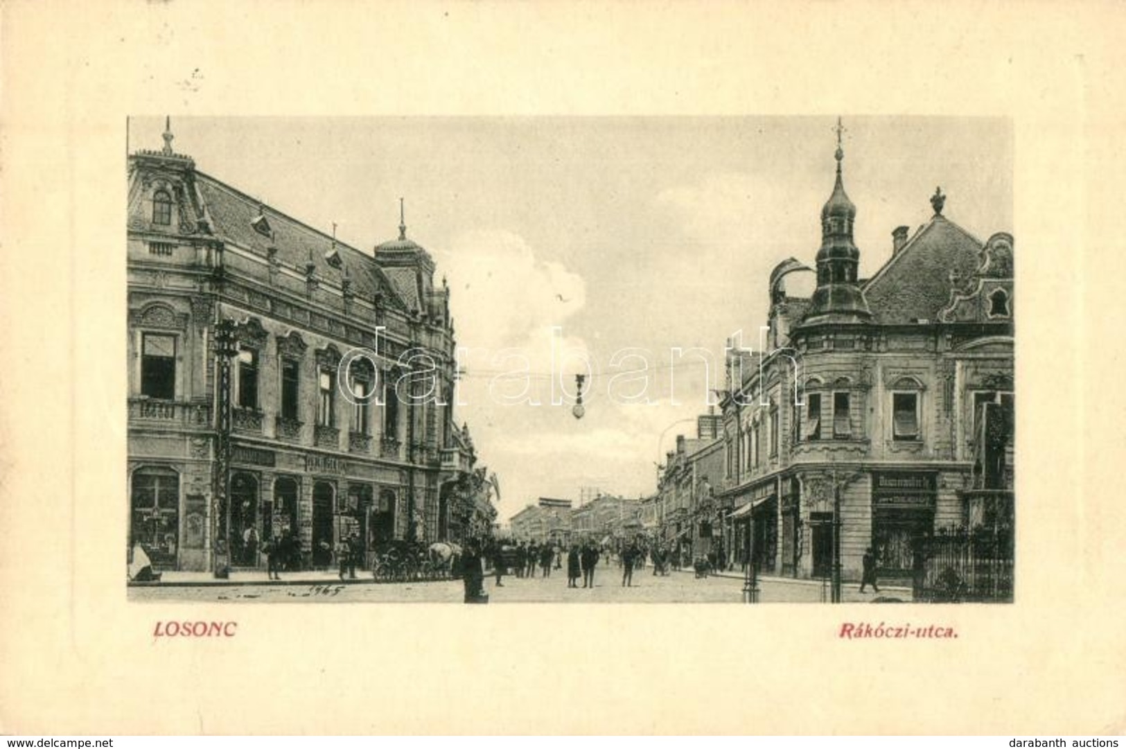 T2/T3 Losonc, Lucenec; Rákóczi Utca, Hammermüller, Tarjányi, Redlinger üzlete. W. L. Bp. 4714. Kármán Zsigmond Kiadása / - Ohne Zuordnung