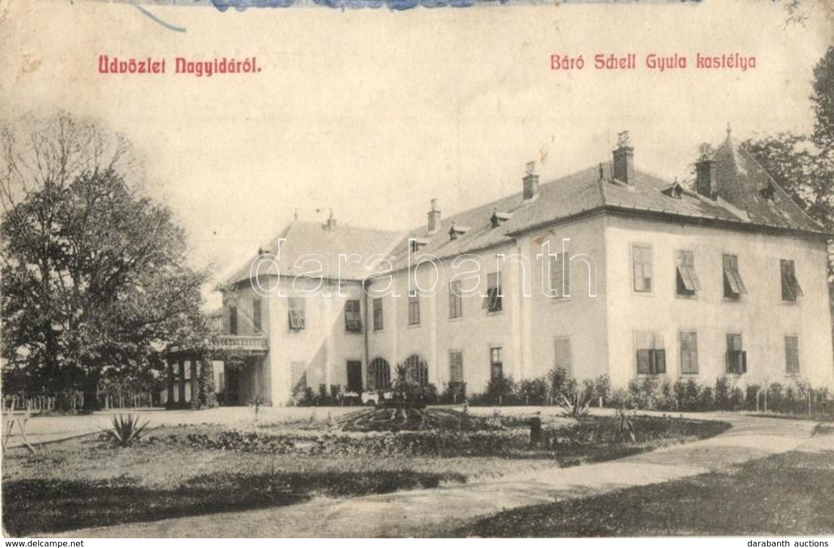 ** T2 Nagyida, Velká Ida; Báró Schell Gyula Kastélya / Schloss / Castle - Non Classés