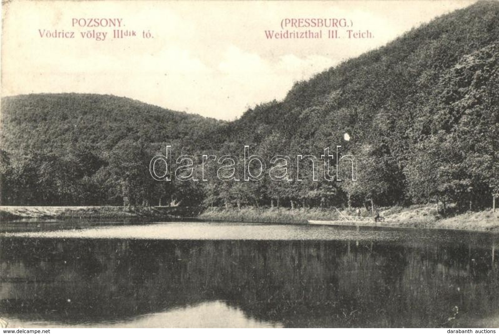 T2/T3 Pozsony, Pressburg, Bratislava; Vödric Völgy III. Tó / Weidritzthal III. Teich / Vydrica Valley 3rd Lake (EK) - Unclassified