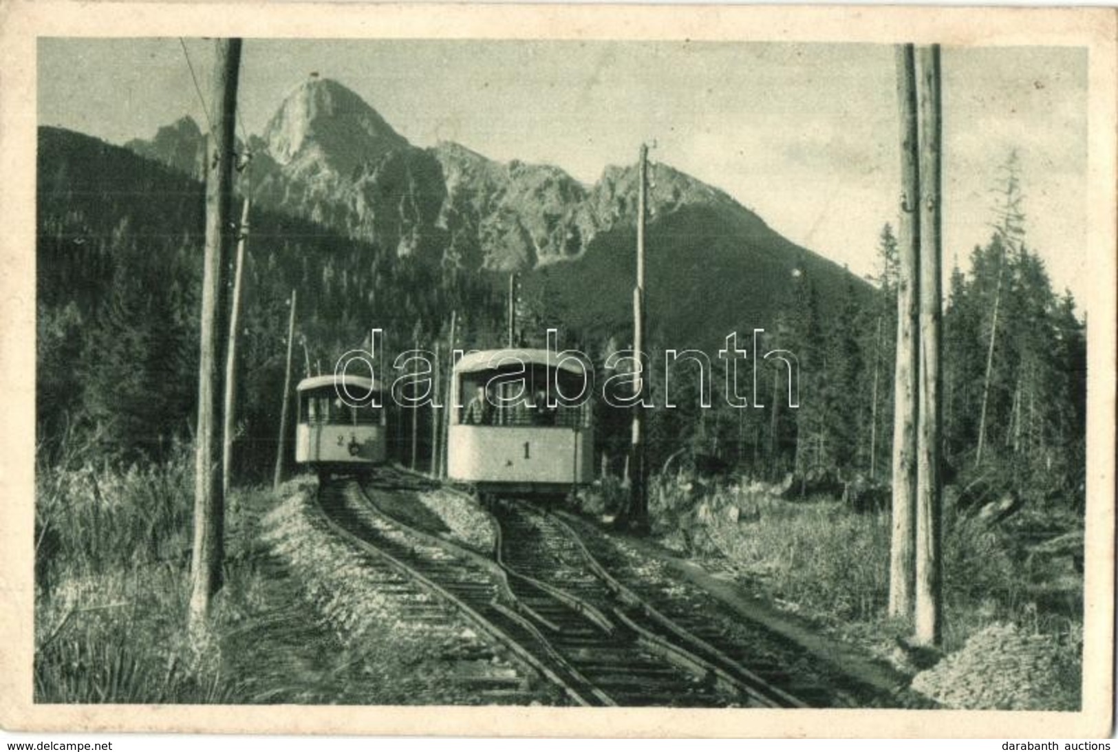 * T2/T3 Tátrafüred, Ótátrafüred, Altschmecks, Stary Smokovec; Lanová Dráha / Drachtseilbahn / Siklóvasút Tarajkára / Fun - Non Classés