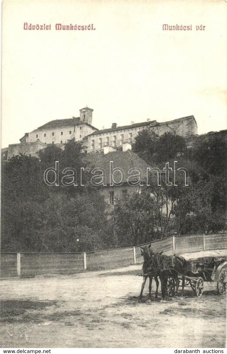 T2 Munkács, Mukacheve, Mukacevo; Vár. Bertsik Emil 945. / Castle - Zonder Classificatie