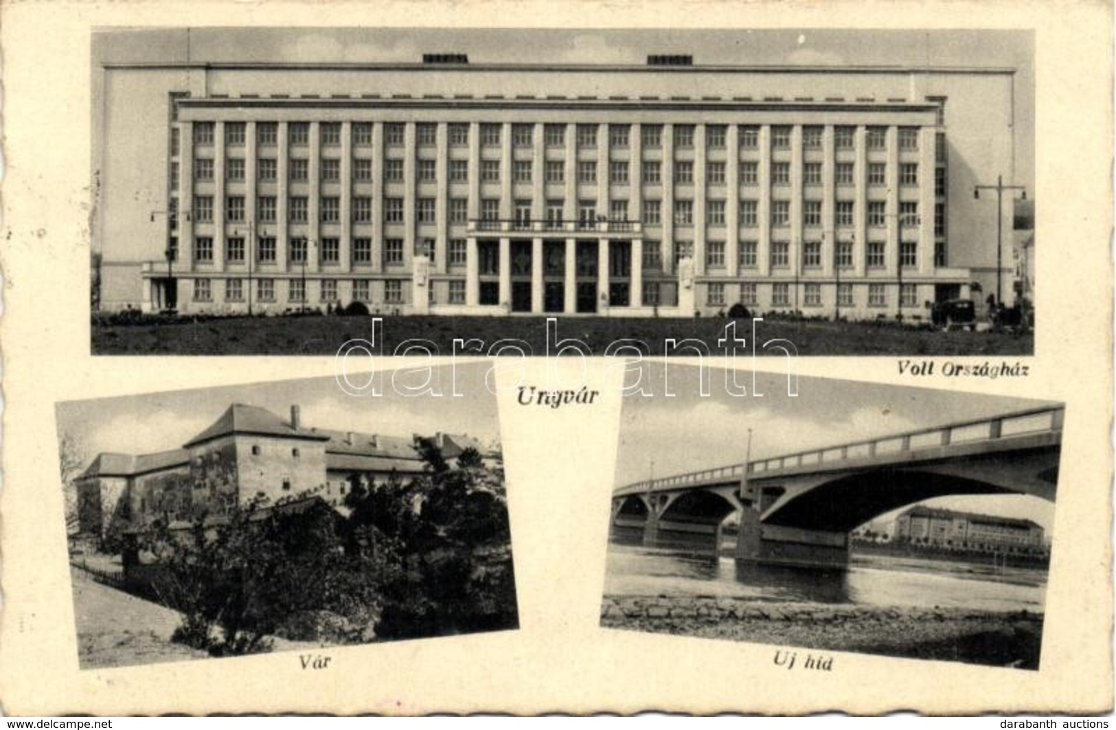 T2 Ungvár, Volt Országház, Vár, új Híd / Old Parliament, Castle, Bridge - Unclassified