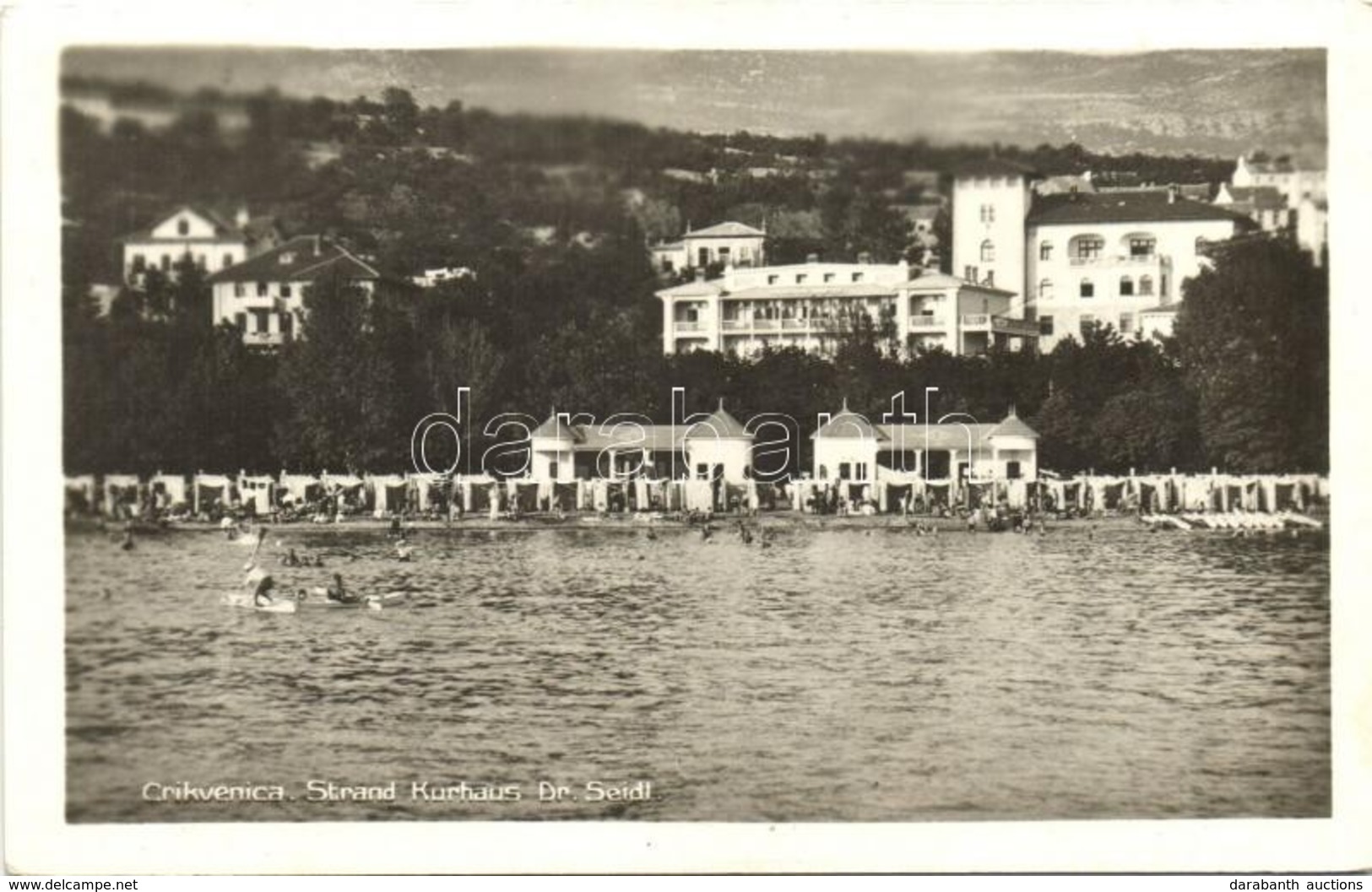 ** T2 Crikvenica; Dr. Seidl Gyógyház, Strand, Fürd?z?k / Spa, Beach, Bathing People - Non Classés