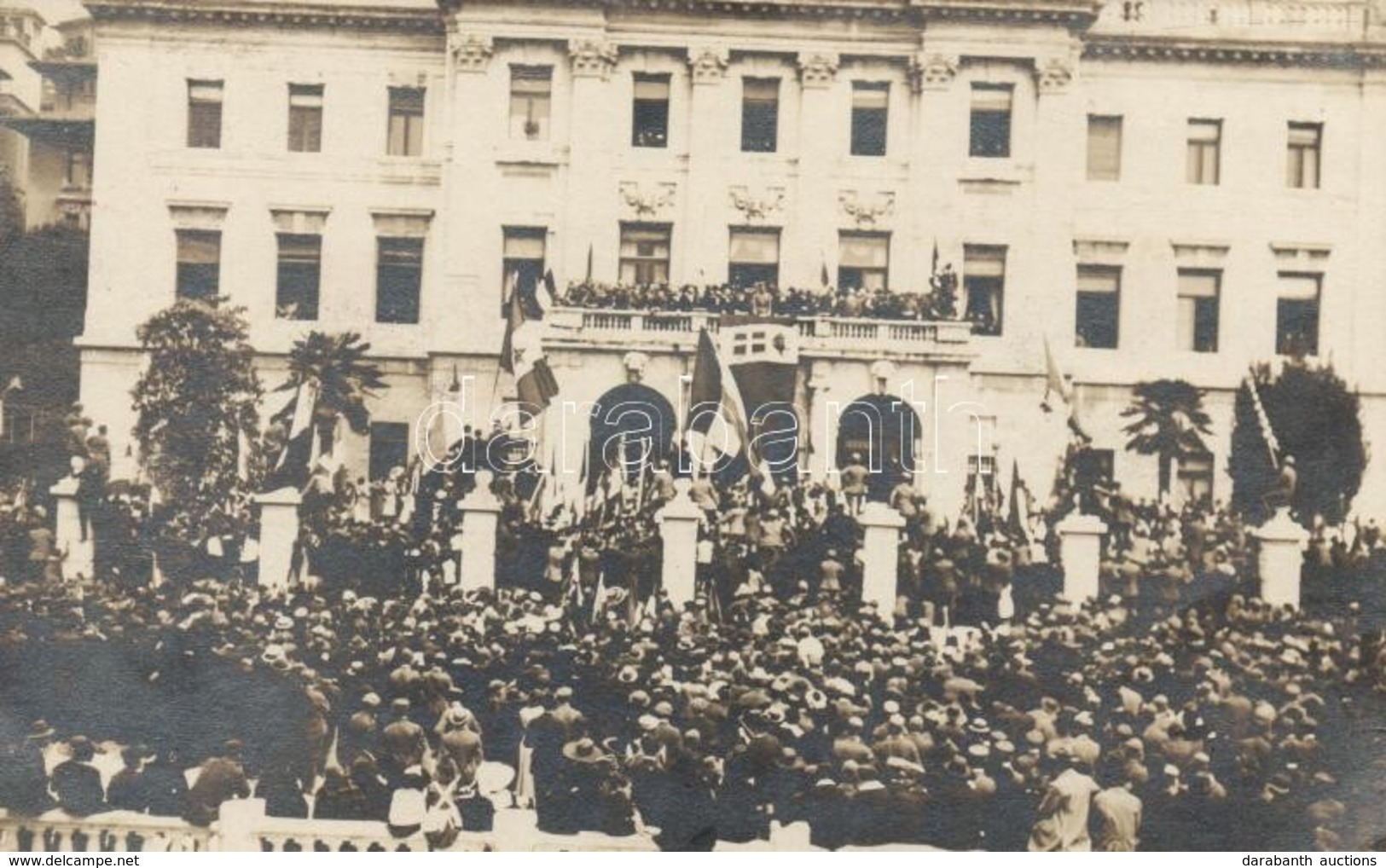 * T2 1919 Fiume, Bevonulás / Entry Of Italian Troops, Photo - Non Classificati