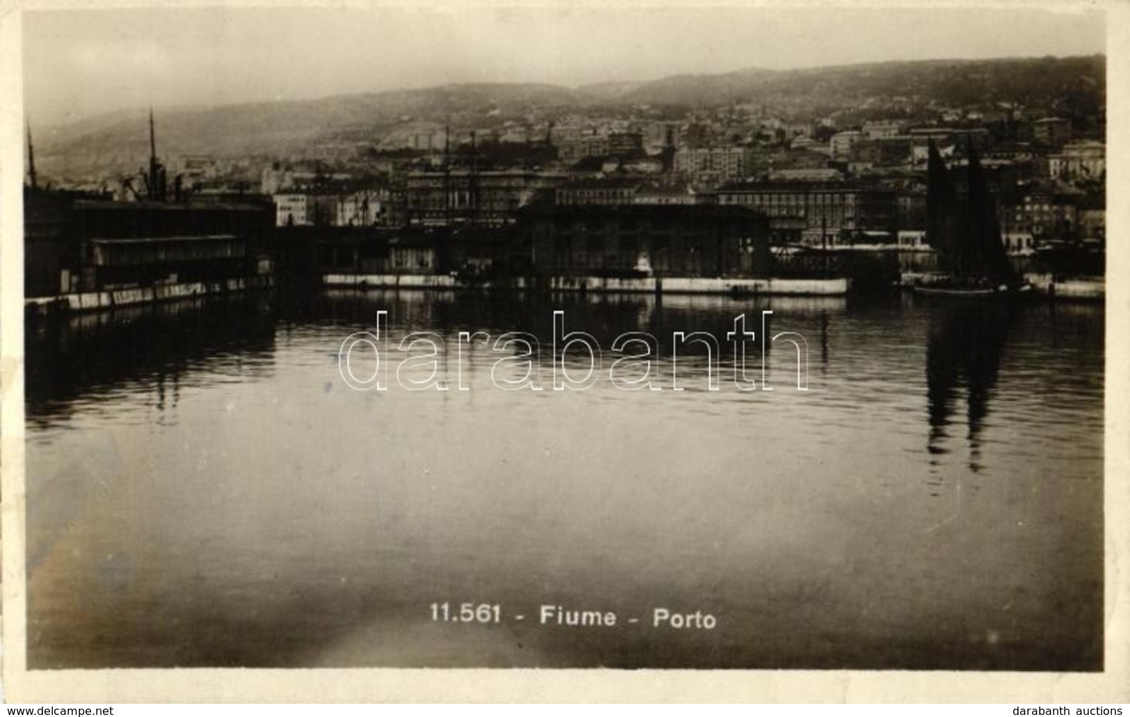 T2 Fiume, Porto / View From The Harbor, Sailing Ship - Zonder Classificatie