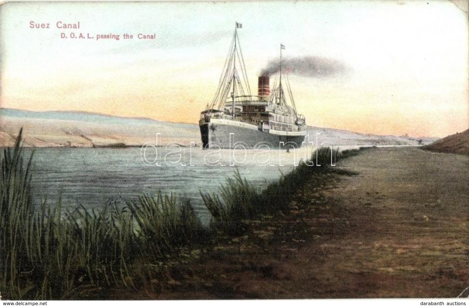 ** T2/T3 Suez Canal, D. O. A. L. Passing The Canal, Steamship. Ephtimios Freres No. 47. (EK) - Zonder Classificatie