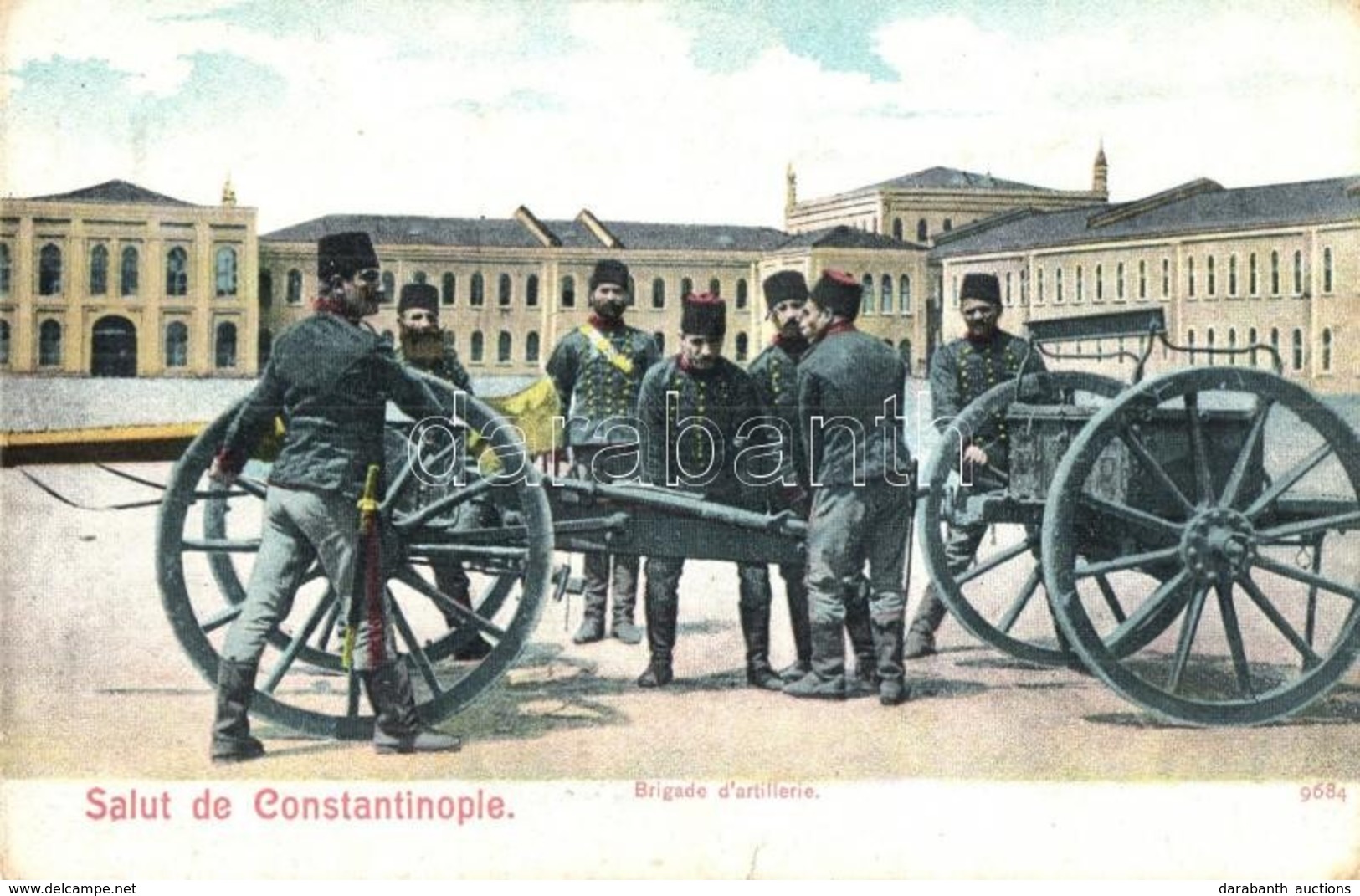 ** T3 Constantinople, Istanbul; Brigade D'artillerie / Turkish Military, Artillery, Cannon (kis Szakadás / Small Tear) - Zonder Classificatie