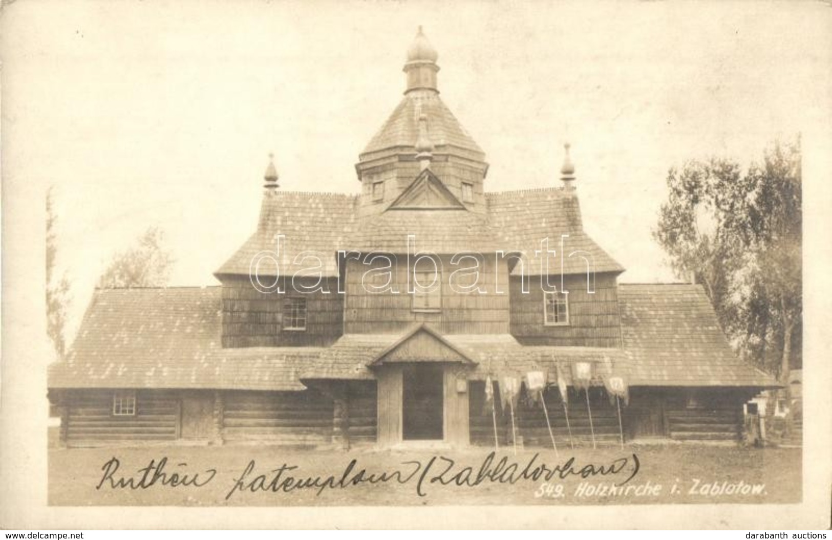 ** T2 Zabolotyiv, Zablotow; Rutén Fatemplom / Wooden Church, (non PC) - Ohne Zuordnung