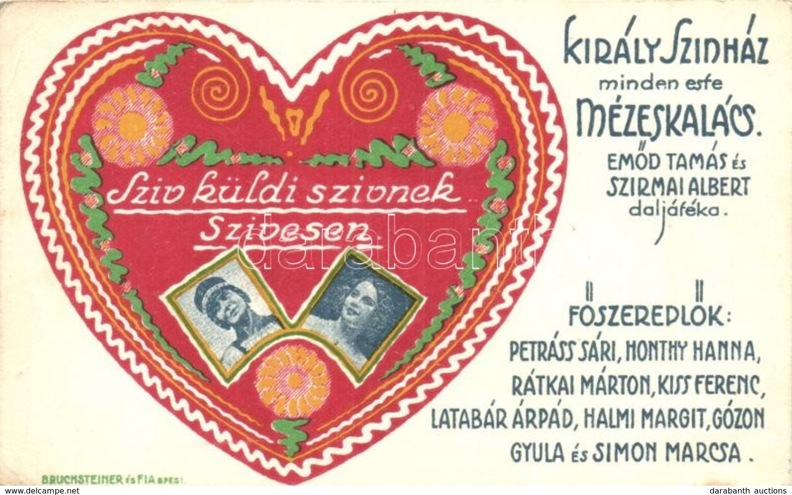 ** T2/T3 Király Színház: Minden Este Mézeskalács! Em?d Tamás és Szirmai Albert Daljátéka. Bruchsteiner és Fia / Musical  - Non Classés