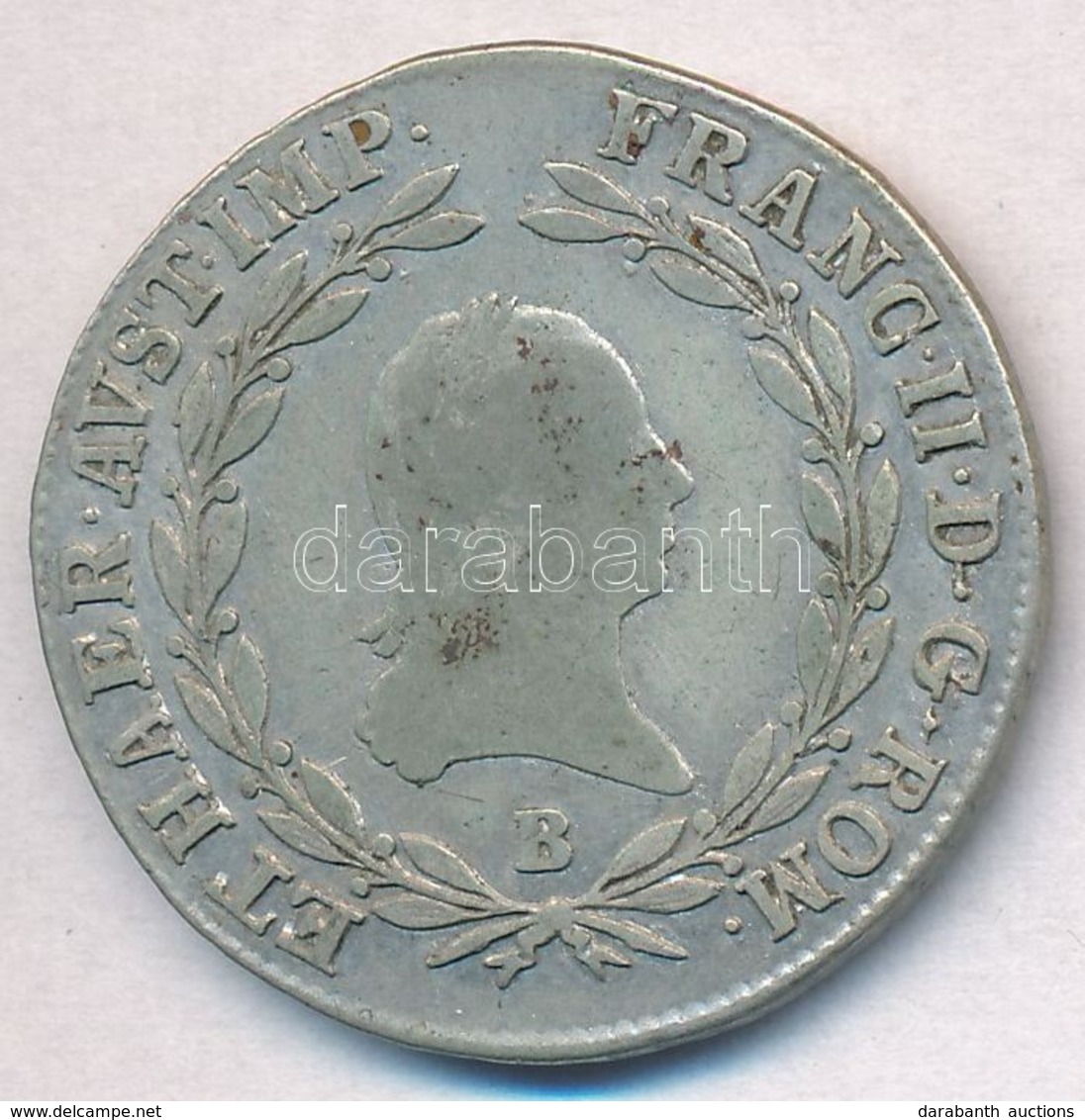 1805B 20kr Ag 'Ferenc' (6,45g) T:2- Ph.
Huszár: 1967, Unger III.: 1376.a - Ohne Zuordnung