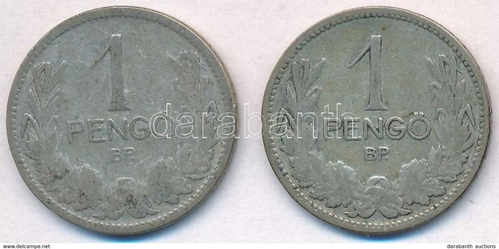 1926-1927. 1P Ag (2x) T:2-,3 - Non Classificati