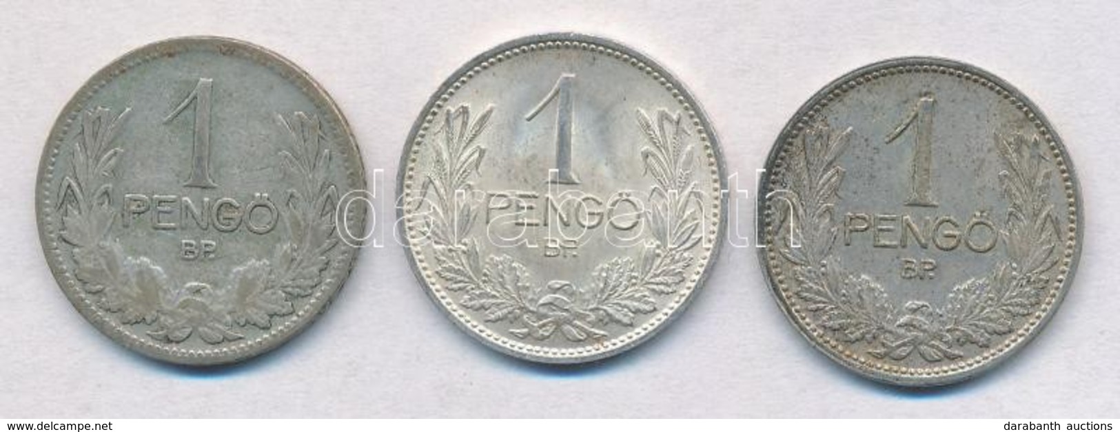 1926-1938. 1P Ag (3xklf) T:1-,2,2- Patina - Non Classés