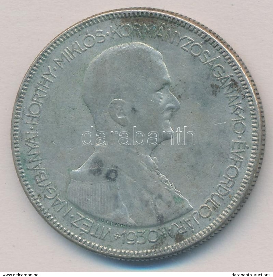 1930. 5P Ag 'Horthy Jobbra' T:3 Patina
Adamo P8 - Non Classificati