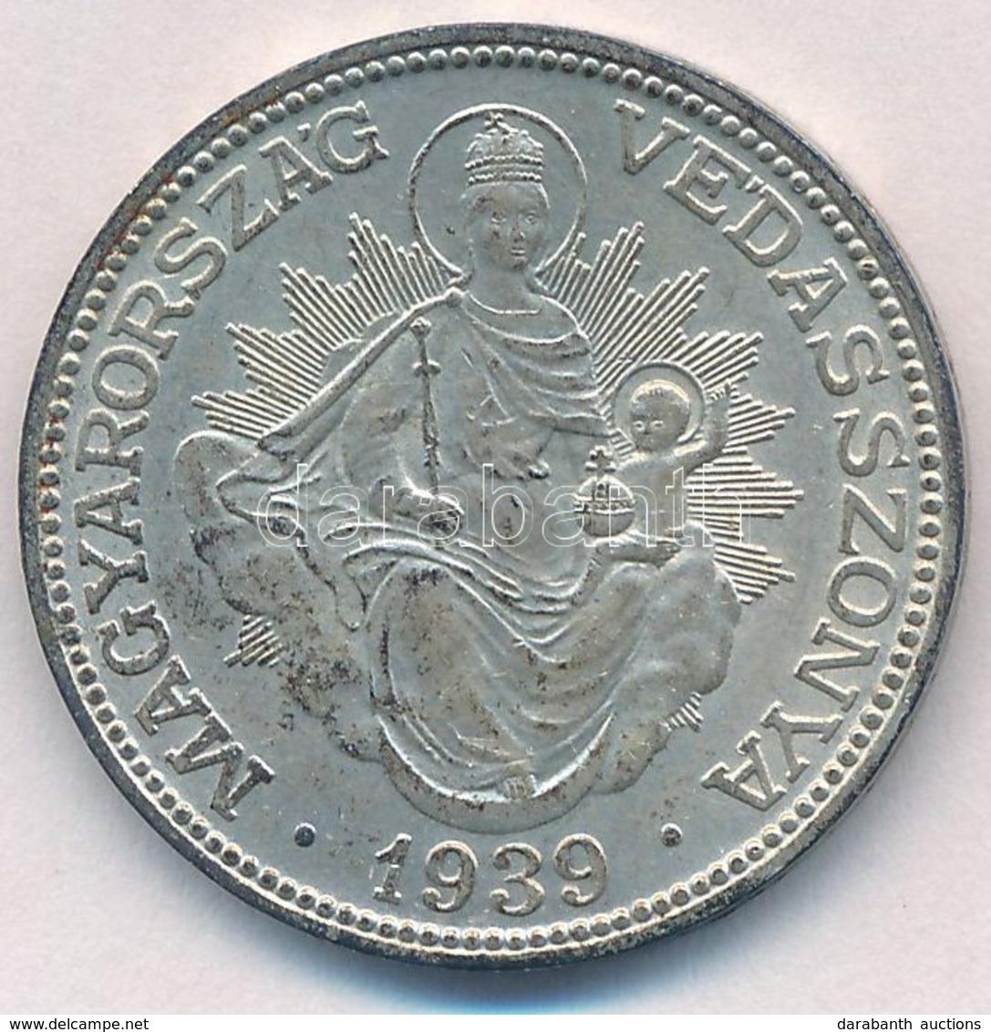 1939. 2P Ag 'Madonna' T:1-,2 Kis Patina, Kis Ph.
Adamo P7 - Zonder Classificatie