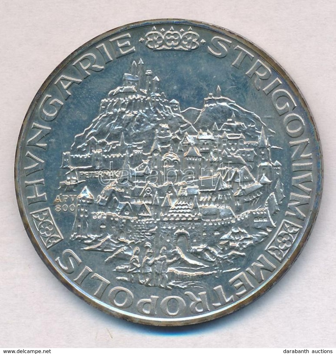 Peternák Gusztáv (1928-) 1988. 'MÉE Budapest / Hungarie Strigonium Metropolis' Ag Emlékérem (25,01g/0.800/42,5mm) T:1-,2 - Ohne Zuordnung