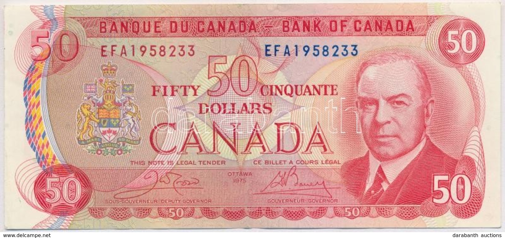 Kanada 1975. 50$ T:III
Canada 1975. 50 Dollars C:F - Non Classificati