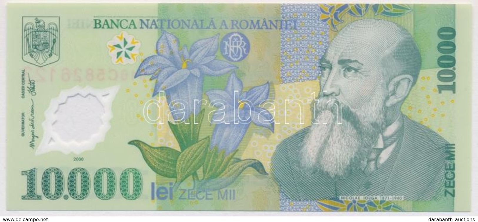 Románia 2000. 10.000L T:I
Romania 2000. 10.000 Lei C:UNC - Ohne Zuordnung