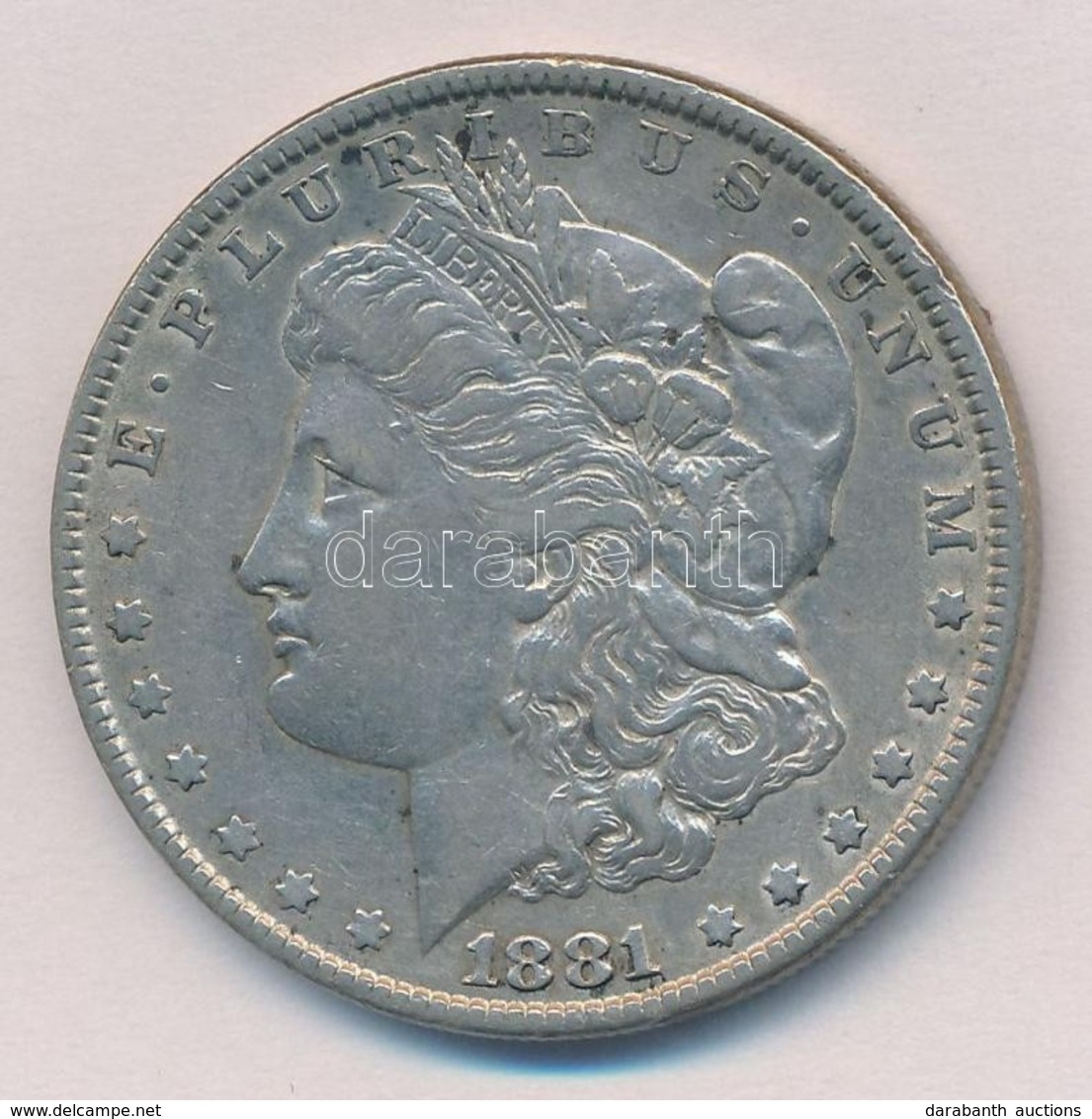 Amerikai Egyesült Államok 1881. 1$ Ag 'Morgan' T:2- 
USA 1881. 1 Dollar Ag 'Morgan' C:VF - Zonder Classificatie