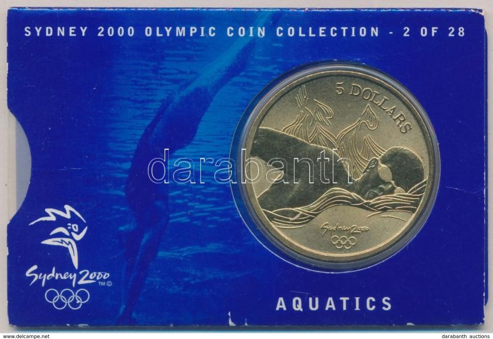 Ausztrália 2000. 5$ 'Olimpiai érmegy?jtemény - Vízisportok' A Sorozat 2. Számú Darabja, Eredeti Tokban T:1  
Australia 2 - Unclassified