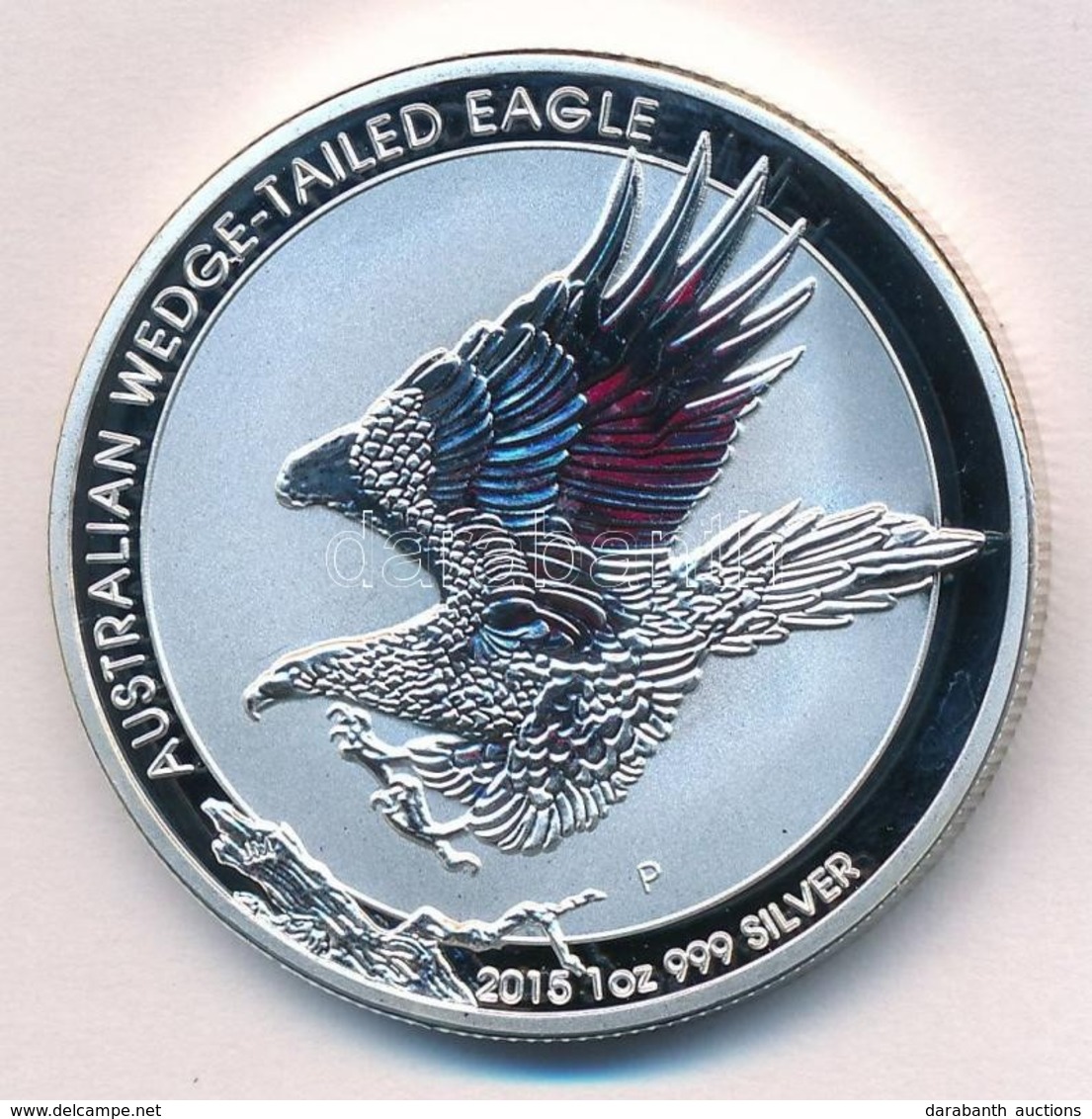 Ausztrália 2015. 1$ Ag 'Ékfarkú Sas' (1oz/0.999) T:PP
Australia  2015. 1 Dollar Ag 'Wedge-tailed Eagle' (1oz/0.999) C:PP - Unclassified