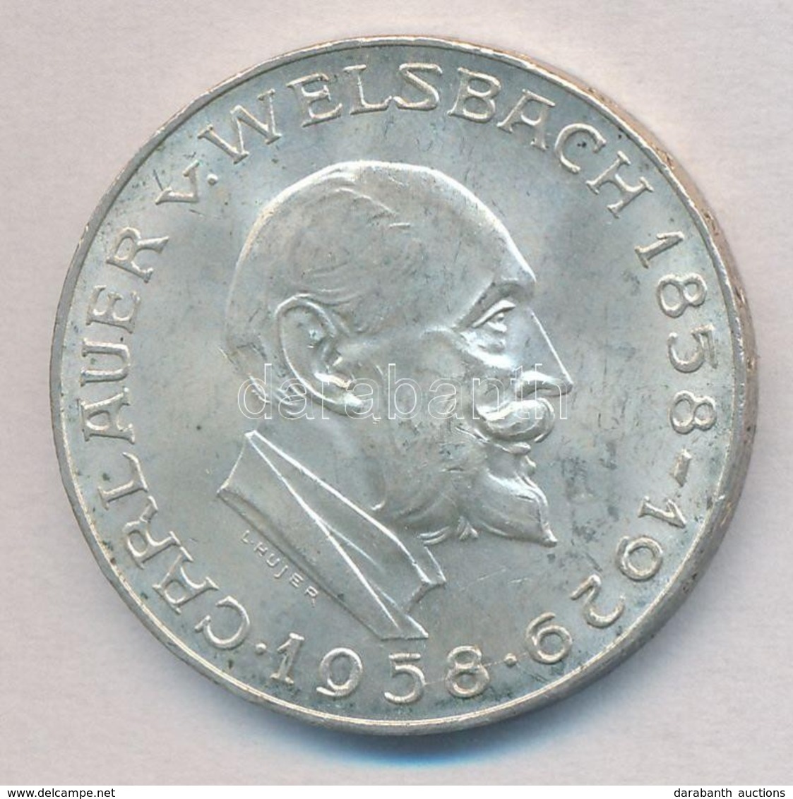 Ausztria 1958. 25Sch Ag 'Carl Auer Von Welsbach' T:1-,2 Austria 1958. 25 Schilling Ag 'Carl Auer Von Welsbach' C:AU,XF 
 - Non Classés