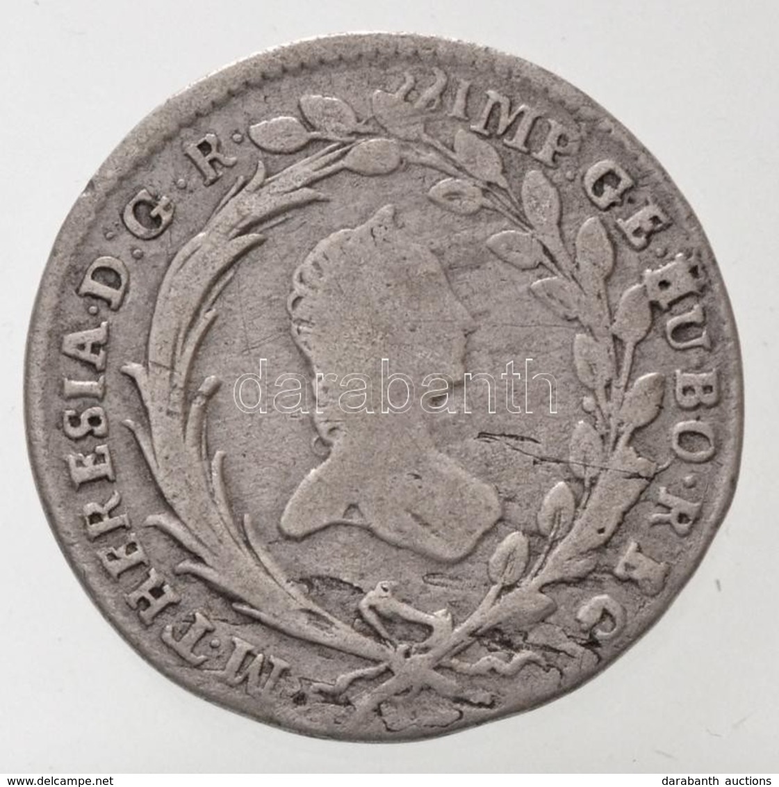 Csehország / Történelmi Tartomány 1765. 10kr Ag 'Mária Terézia' (3,57g) T:2-,3
Bohemia 1765. 10 Kreuzer Ag 'Maria Theres - Zonder Classificatie