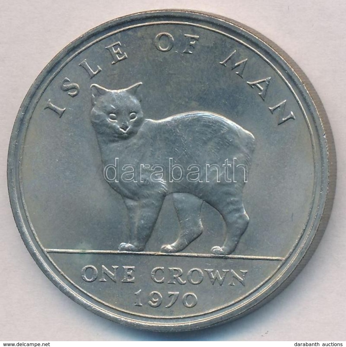 Man-sziget 1970. 1C Cu-Ni 'Man-szigeti Macska' T:1-
Isle Of Man 1970. 1 Crown Cu-Ni 'Manx Cat' C:AU
Krause KM#18 - Non Classés