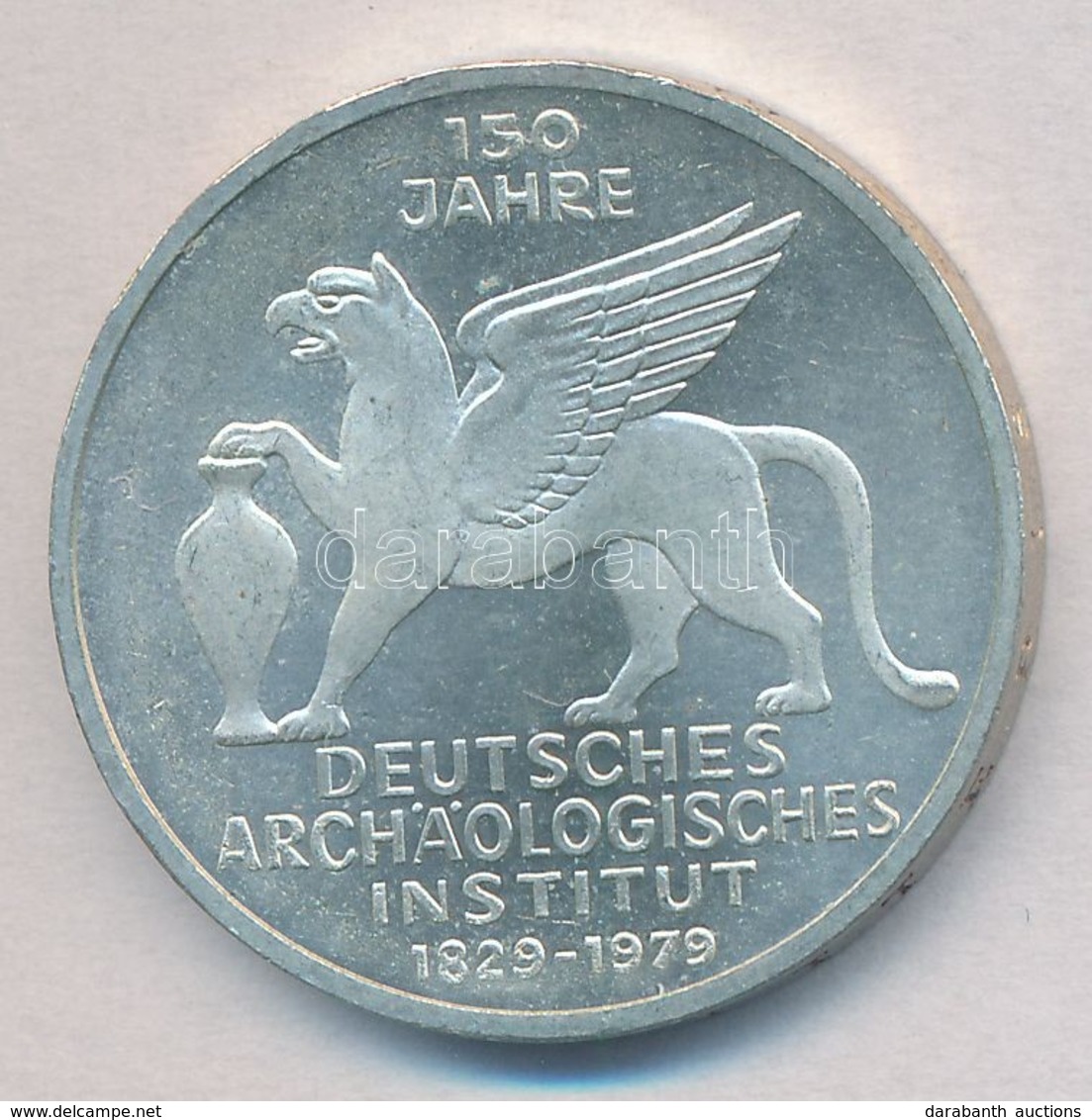 NSZK 1979J 5M Ag 'Német Régészeti Intézet 150. évfordulója' T:1- 
FRG 1979J 5 Mark Ag '150th Anniversary - German Archae - Non Classés