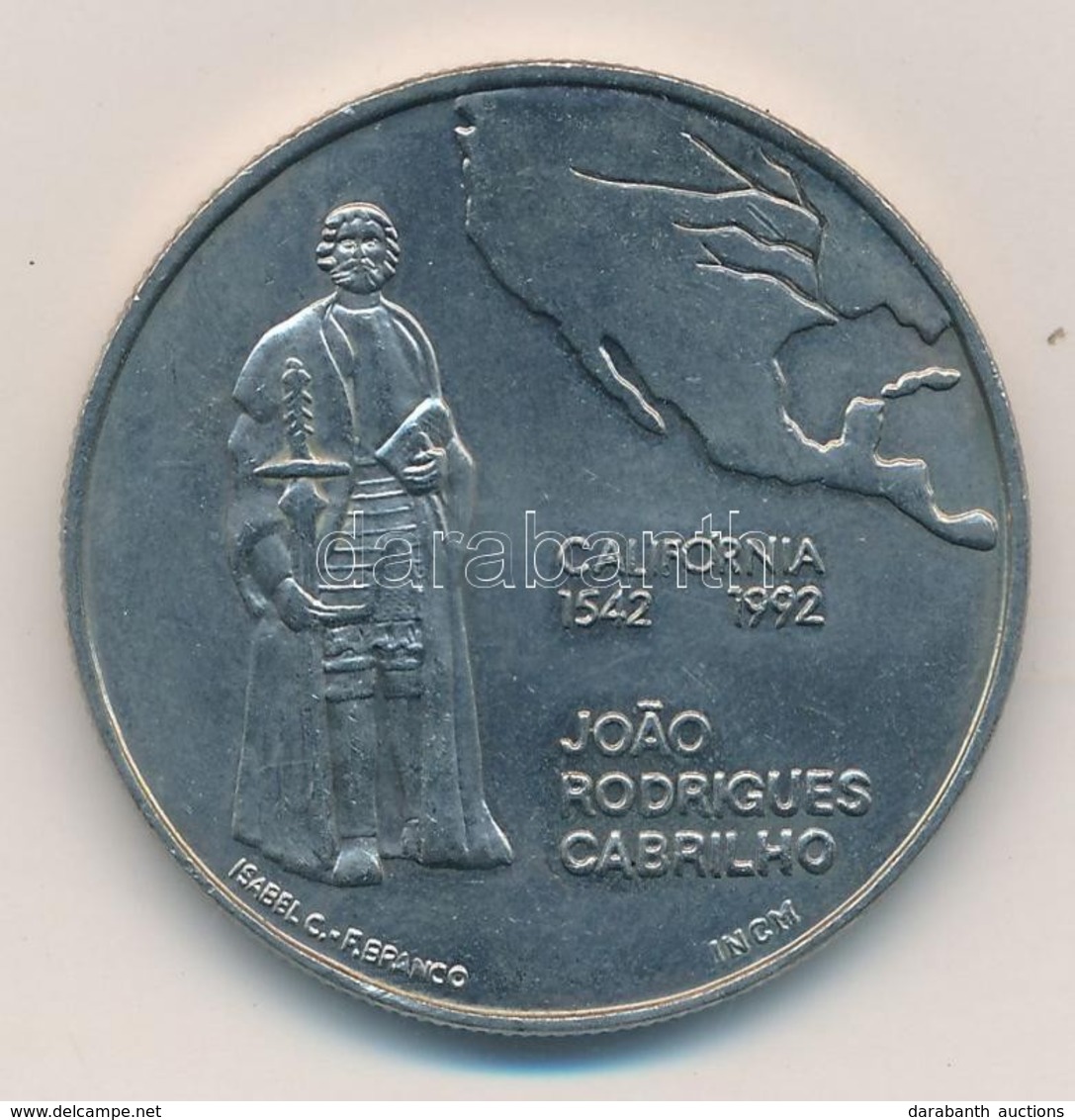 Portugália 1992. 200E Cu-Ni 'Joao Rodrigues Cabrilho' T:1-
Portugal 1992. 200 Escudos Cu-Ni 'Joao Rodrigues Cabrilho' C: - Zonder Classificatie