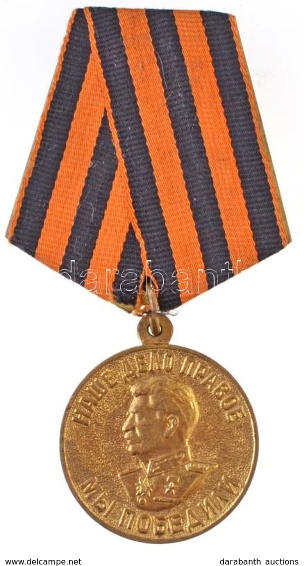 Szovjetunió 1945. 'Bátor Munkáért Az 1941-1945-ös Nagy Honvéd? Háborúban' Kitüntetés Szalagon (32mm) T:1-
Soviet Union 1 - Sonstige & Ohne Zuordnung