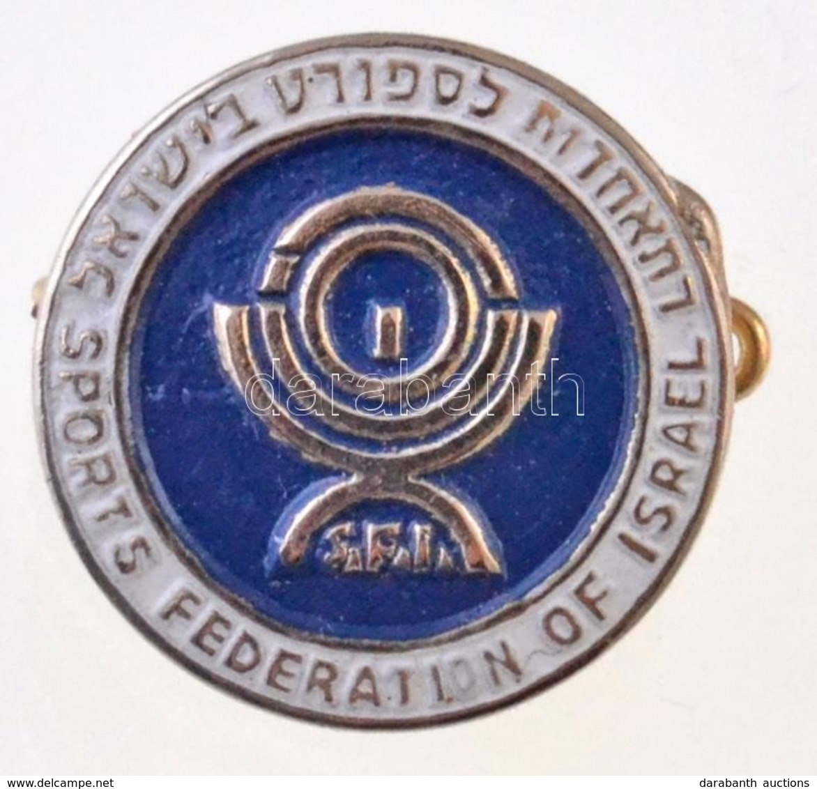 Izrael DN 'Izraeli Sport Szövetség' Fém Jelvény (17mm) T:2
Israel ND 'Sports Federation Of Israel' Metal Badge (17mm) C: - Zonder Classificatie