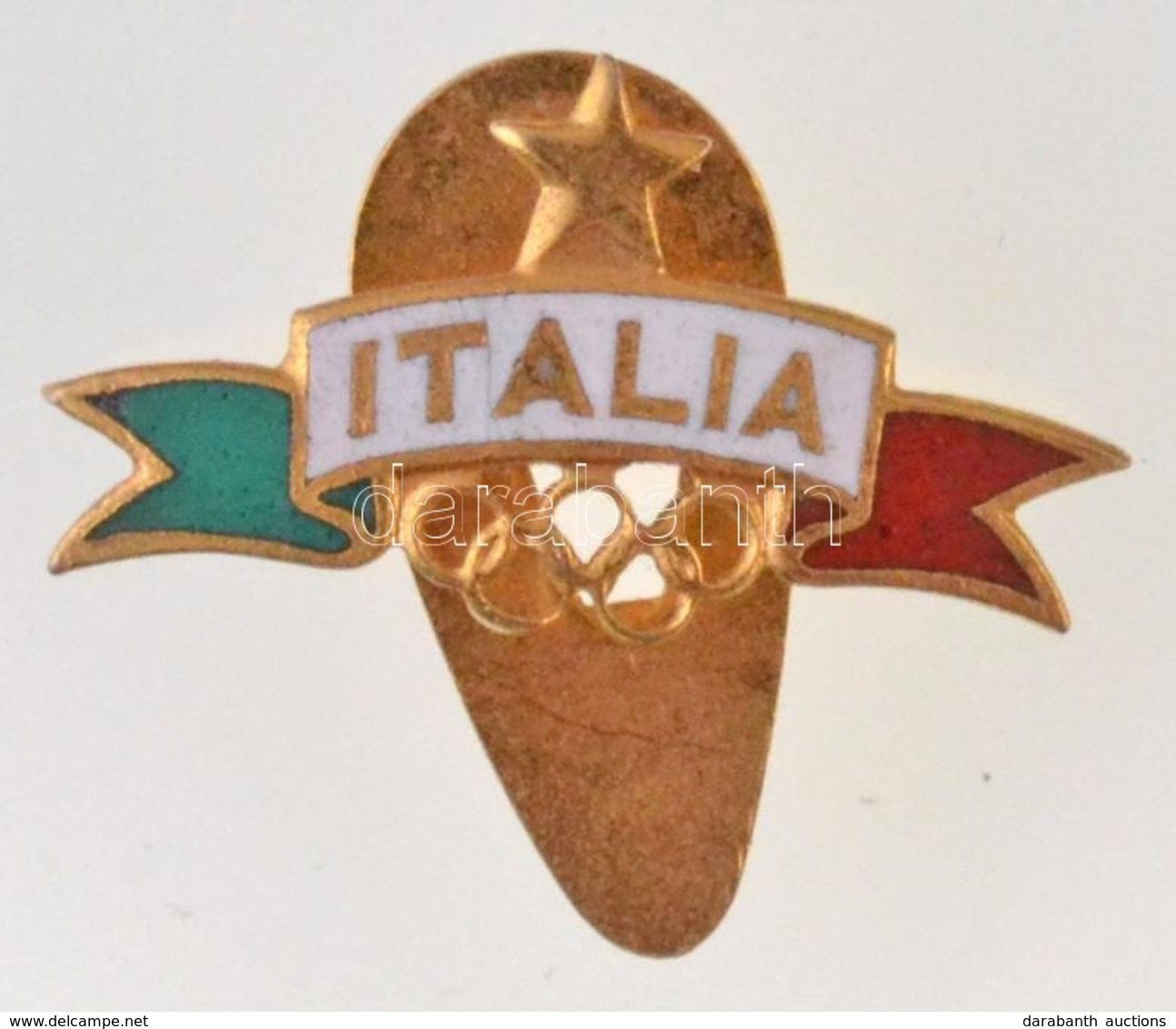 Olaszország DN 'ITALIA' Zománcozott Fém Jelvény, Hátoldalán 'FIRENZE' Gyártói Jelzés T:1-
Italy ND 'ITALIA' Enamelled Me - Zonder Classificatie