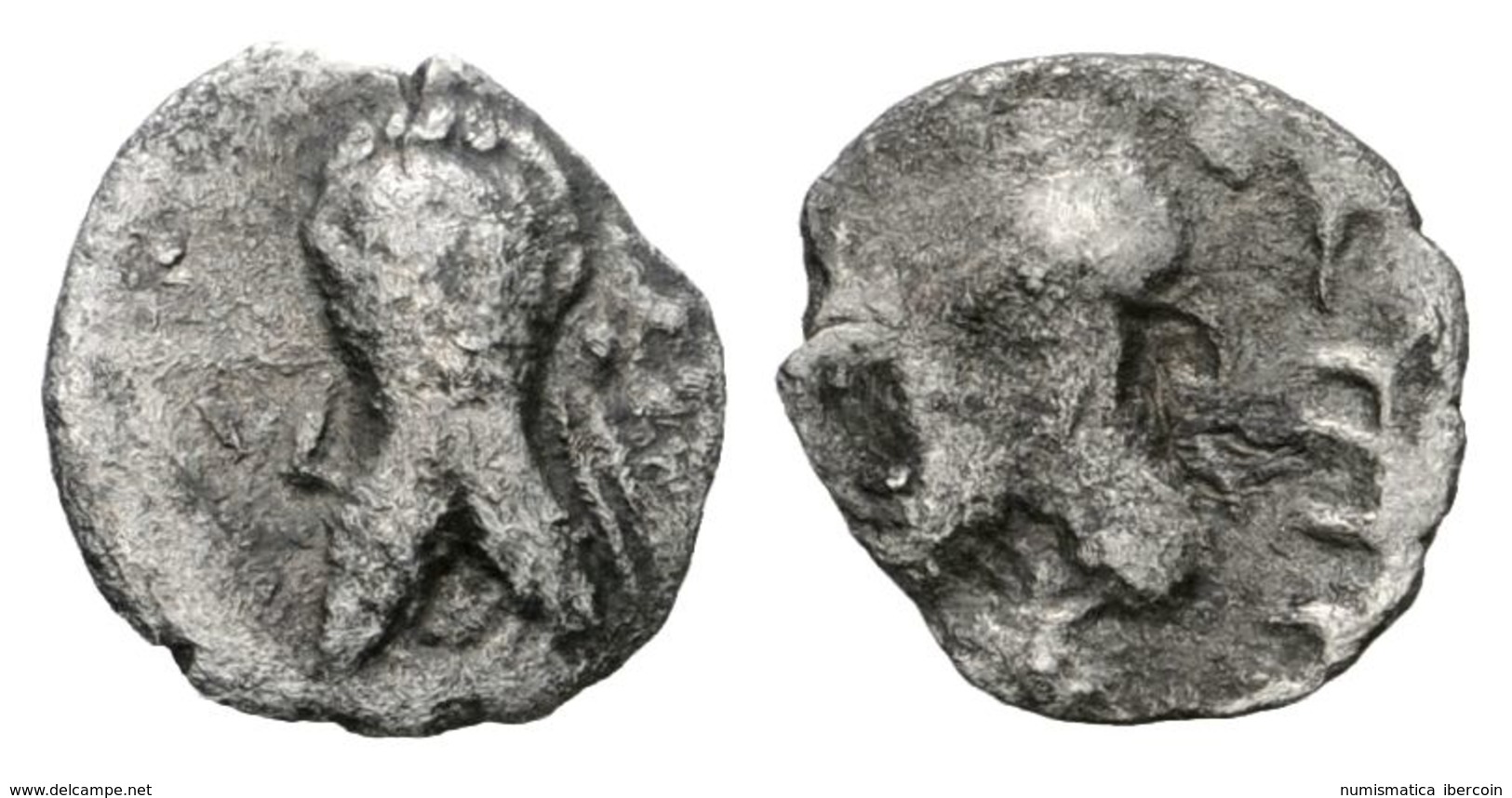 24 REYES DE PERSIA, Napad. Obolo. Segunda Mitad Del Siglo Primero.  A/ Busto Barbado A Izquierda Con Diadema Y Tiara Est - Altri & Non Classificati