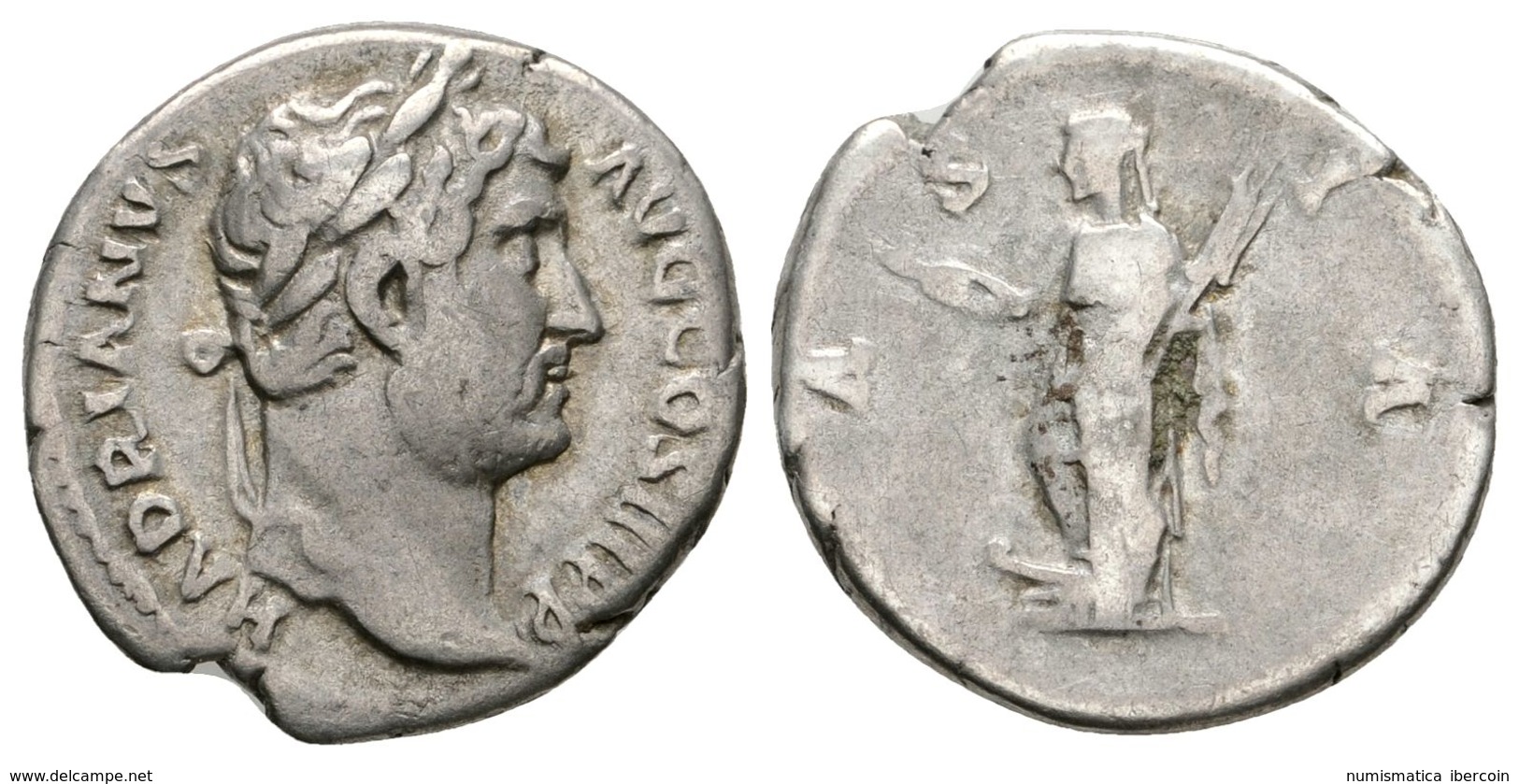 252 ADRIANO. Denario. 134-138 D.C. Roma. A/ Busto Laureado A Derecha. HADRIANVS AVG COS III P P. R/ Asia En Pie A Izquie - Republic (280 BC To 27 BC)