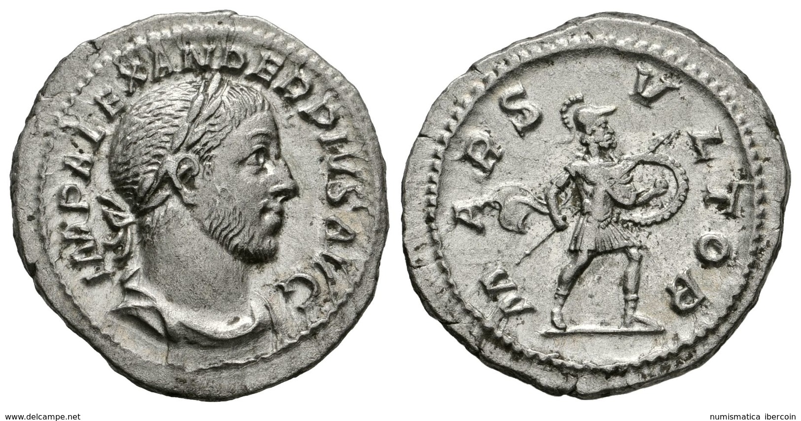 285 ALEJANDRO SEVERO. Denario. 231-235 D.C. Roma. A/ Busto Laureado Y Drapeado Con Coraza A Derecha. IMP ALEXANDER PIVS  - República (-280 / -27)