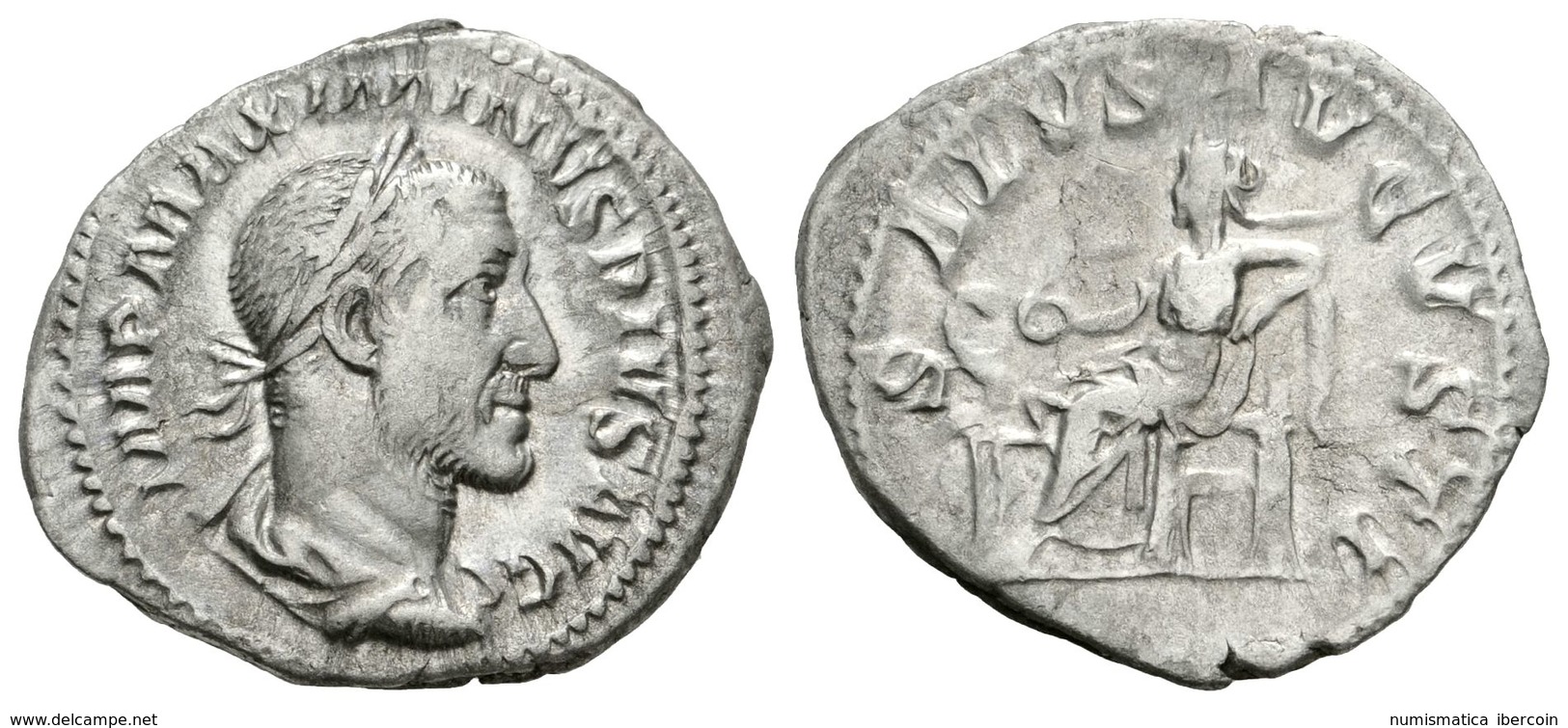 287 MAXIMINO I. Denario. 235-236 D.C. Roma. A/ Busto Lureado Y Drapeado Con Coraza A Derecha. IMP MAXIMINVS PIVS AVG. R/ - Republiek (280 BC Tot 27 BC)