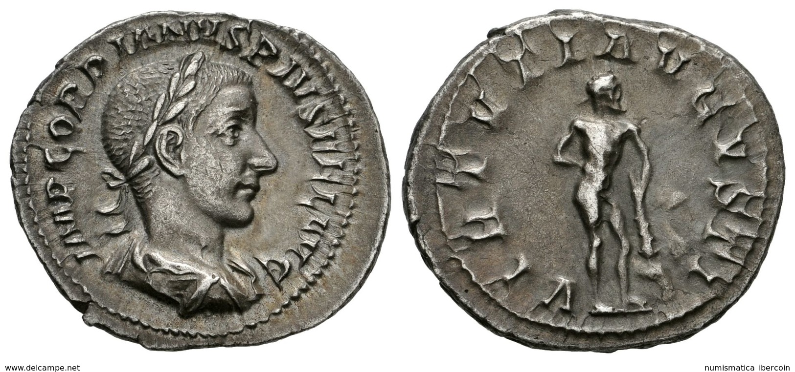 289 GORDIANO III. Denario. 238-244 D.C. Roma. A/ Busto Laureado Y Drapeado Con Coraza A Derecha. IMP GORDIANVS PIVS FEL  - Röm. Republik (-280 / -27)